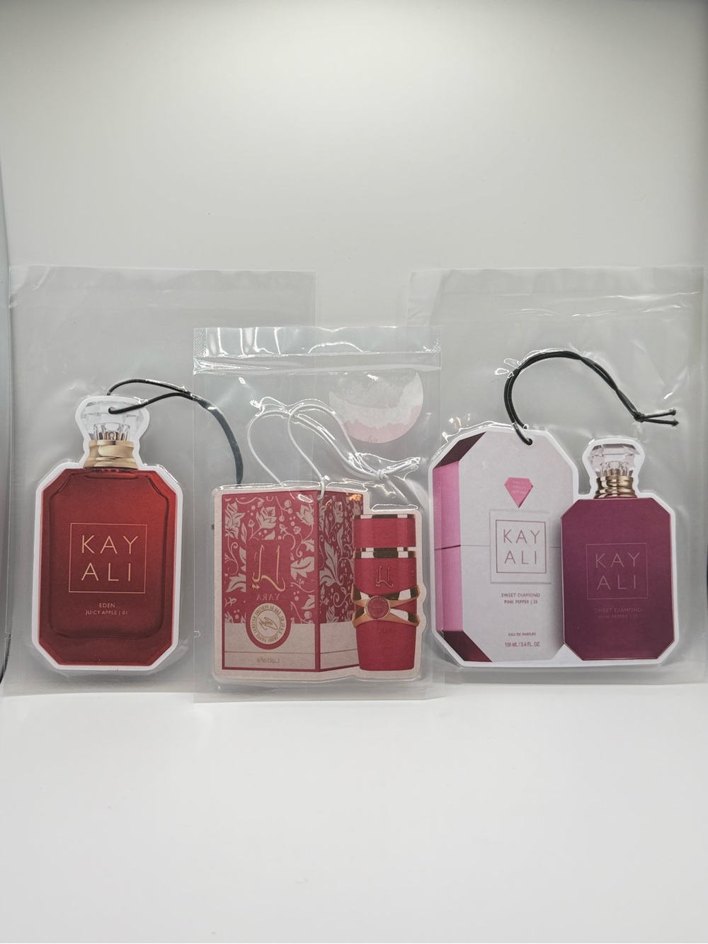 3 pack Luxury Scent Car Freshener Bundle Kayali + Yara Inspired
